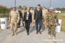 Vojakov patrolovacej základne CP-10 navštívila hlavná predstaviteľka a veliteľ síl operácie UNFICYP