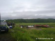 Pomoc pri povodniach príslušníkmi Brigády velenia, riadenia a prieskumu Zvolen