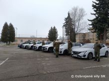 Posvätenie novo pridelenej techniky pre 22.mpr