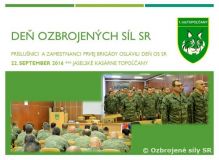 Profesionálni vojaci prvej brigády oslávili Deň OS SR