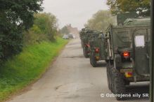 Presun jednotiek z cvičenia Slovak Shield za asistencie Vojenskej polície