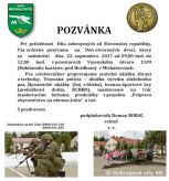 Deň ozbrojených síl SR - Pozvánka