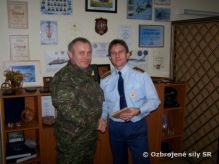 Veliteľ Síl výcviku a podpory na návšteve v Prešove