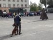 Slávnostný nástup práporu podpory velenia pri príležitosti 75. výročia SNP a 27. výročia Ústavy SR