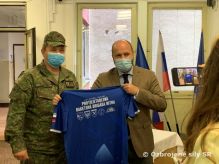 Minister obrany na návšteve v technickom oddiely vo Viničnom